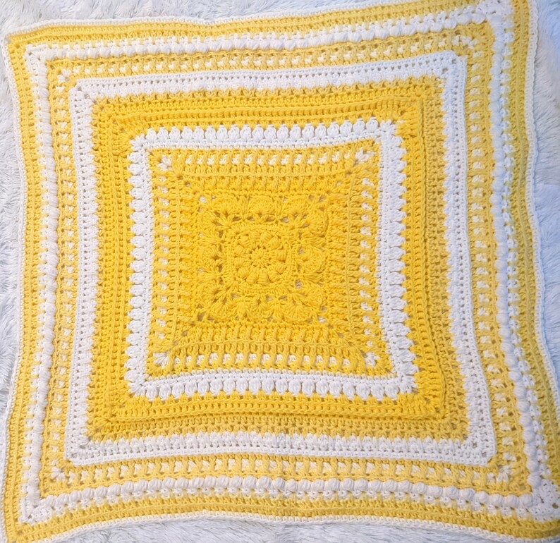 Crochet pattern, Estherlou, baby blanket, digital pattern, lap blanket, wheelchair blanket, couch throw, image 4