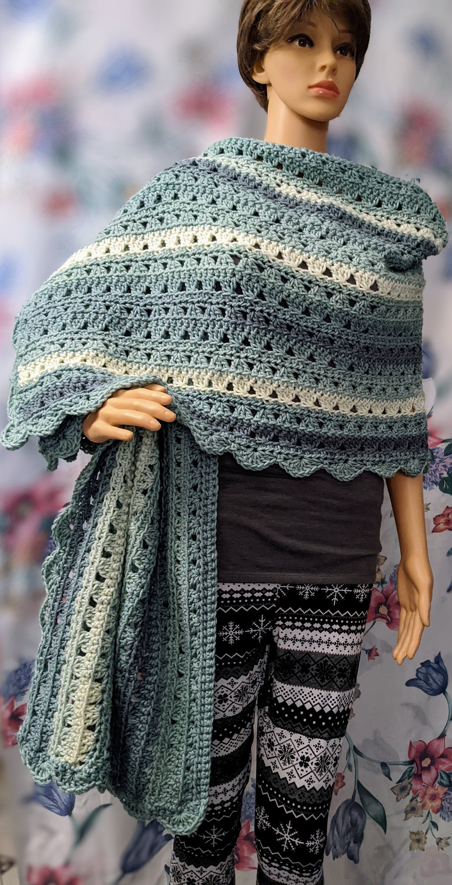 Digital Wrap Rap Shawl Crochet Shawl Crochet Wrap Ladies - Etsy