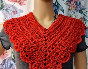 Neck warmer, dicky, digital pattern, digital crochet, accessory, crochet