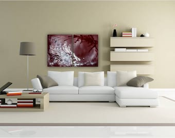 Mother and Newborn Child Abstract Painting: Renaissance Style Art, 24x36