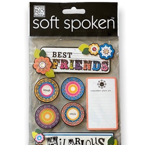 Best friends 3D Stickers,gift,card,craft,paper,greeting card