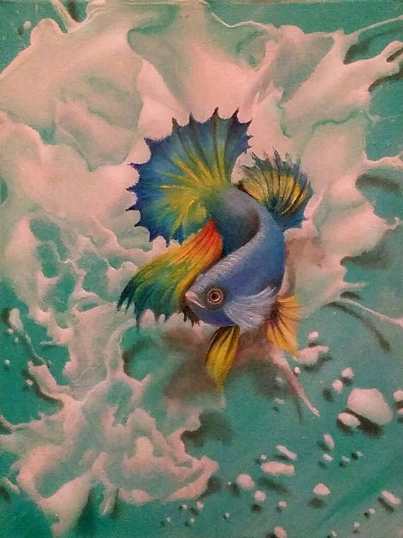 Fish Wall Art Ocean Home Decor Aquaria Fish Decor Bathroom | Etsy