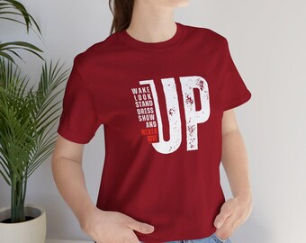 Red Unisex Jersey Short Sleeve Tee - Lightweight 100% Cotton