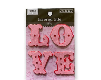 Love Letters Dimensional Stickers