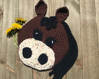 Crochet Horse Pot Holder