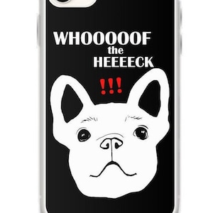 Etui na iPhone'a z buldogiem francuskim | Etui na telefon z psem | Etui na iPhone'a X XS XR SE 7 8 11 12 pro max z buldogiem | Premium Touch | Solid Grip | Przezroczysta ramka