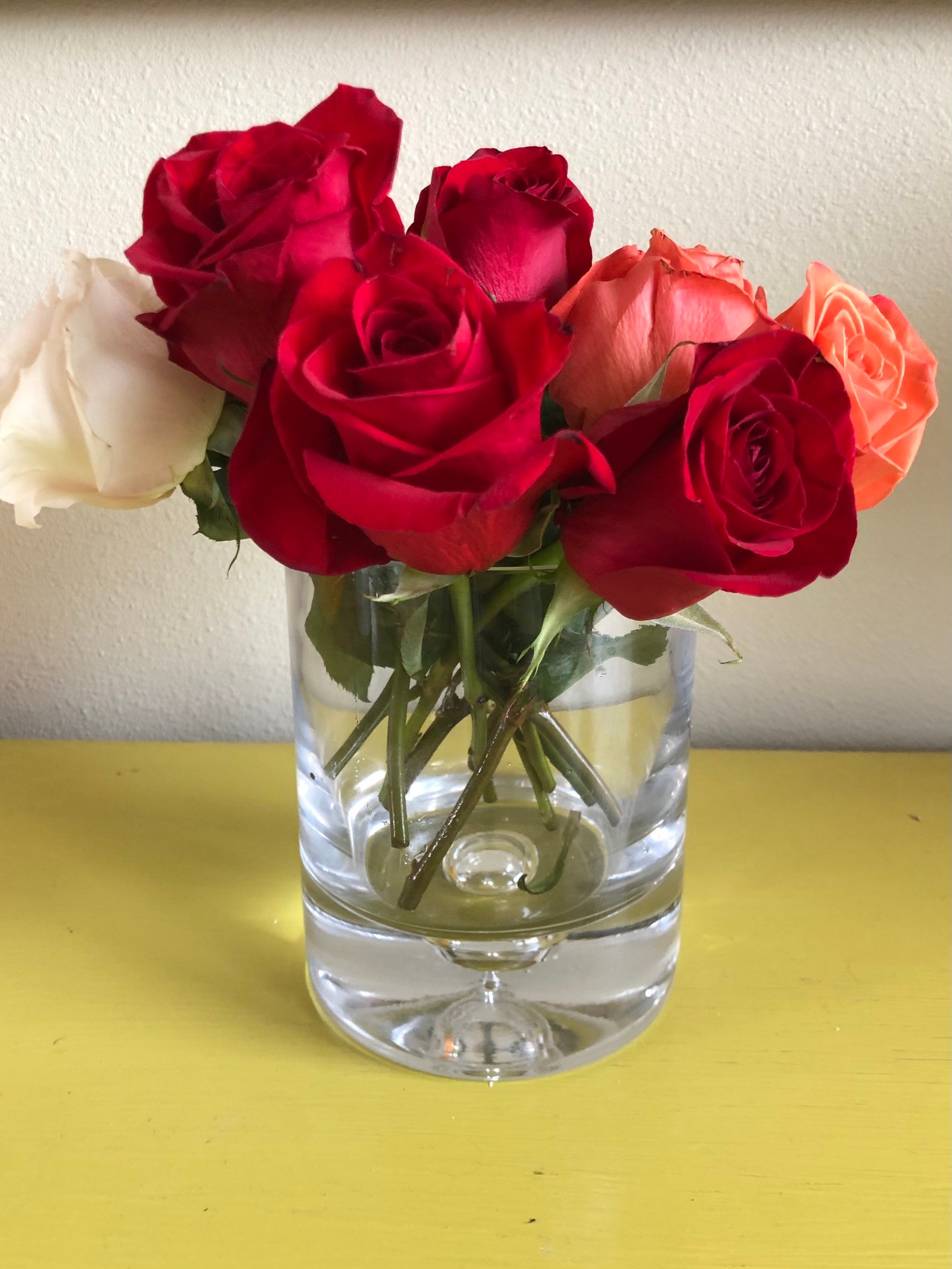 Krosno Vase With Controlled Bubble / Krosno Bowl With Etsy