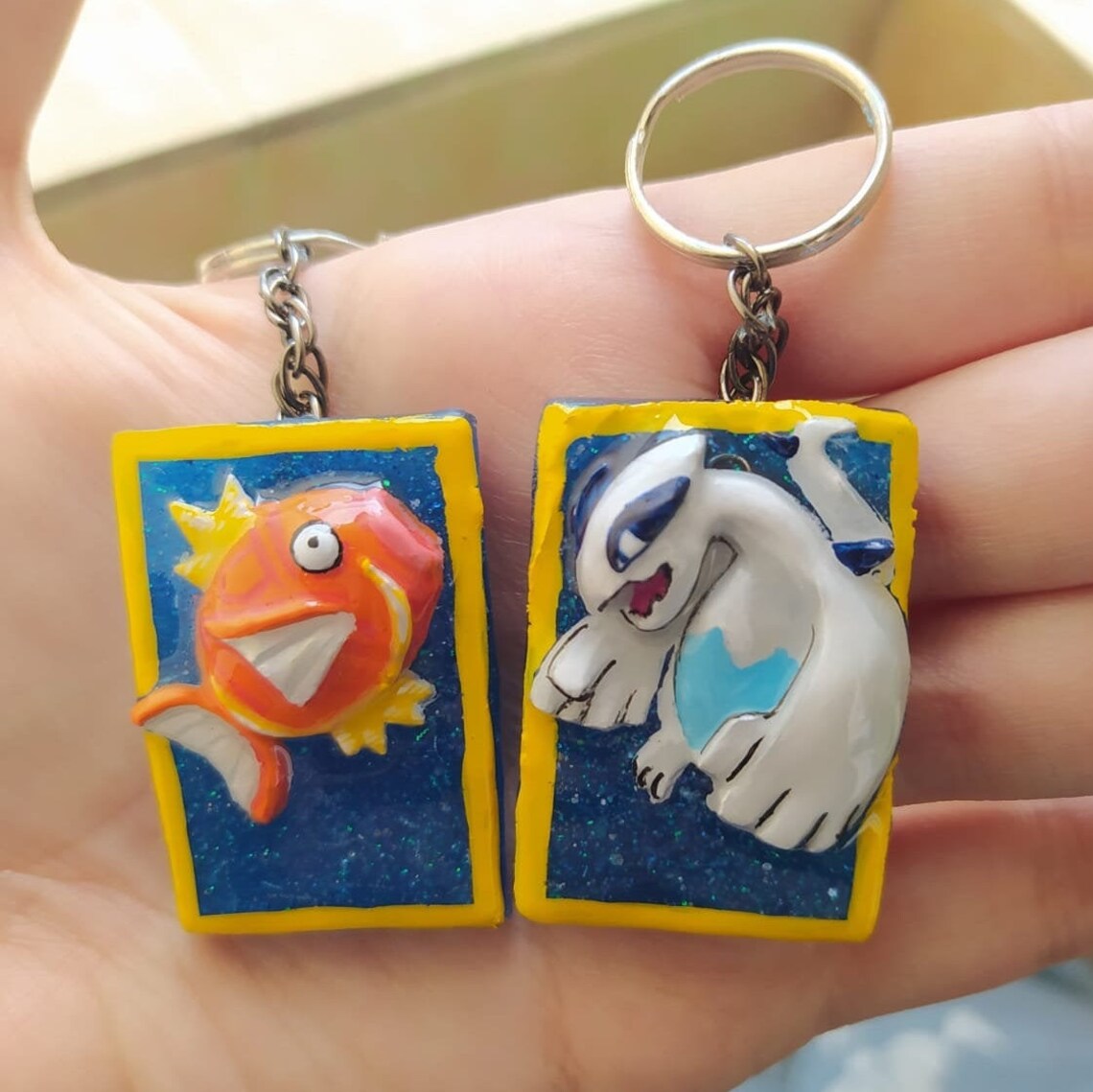 Pokemon Schlüsselanhänger Karte inspiriert Lugia Magikarp | Etsy
