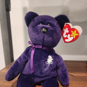 Purple rose beanie baby top