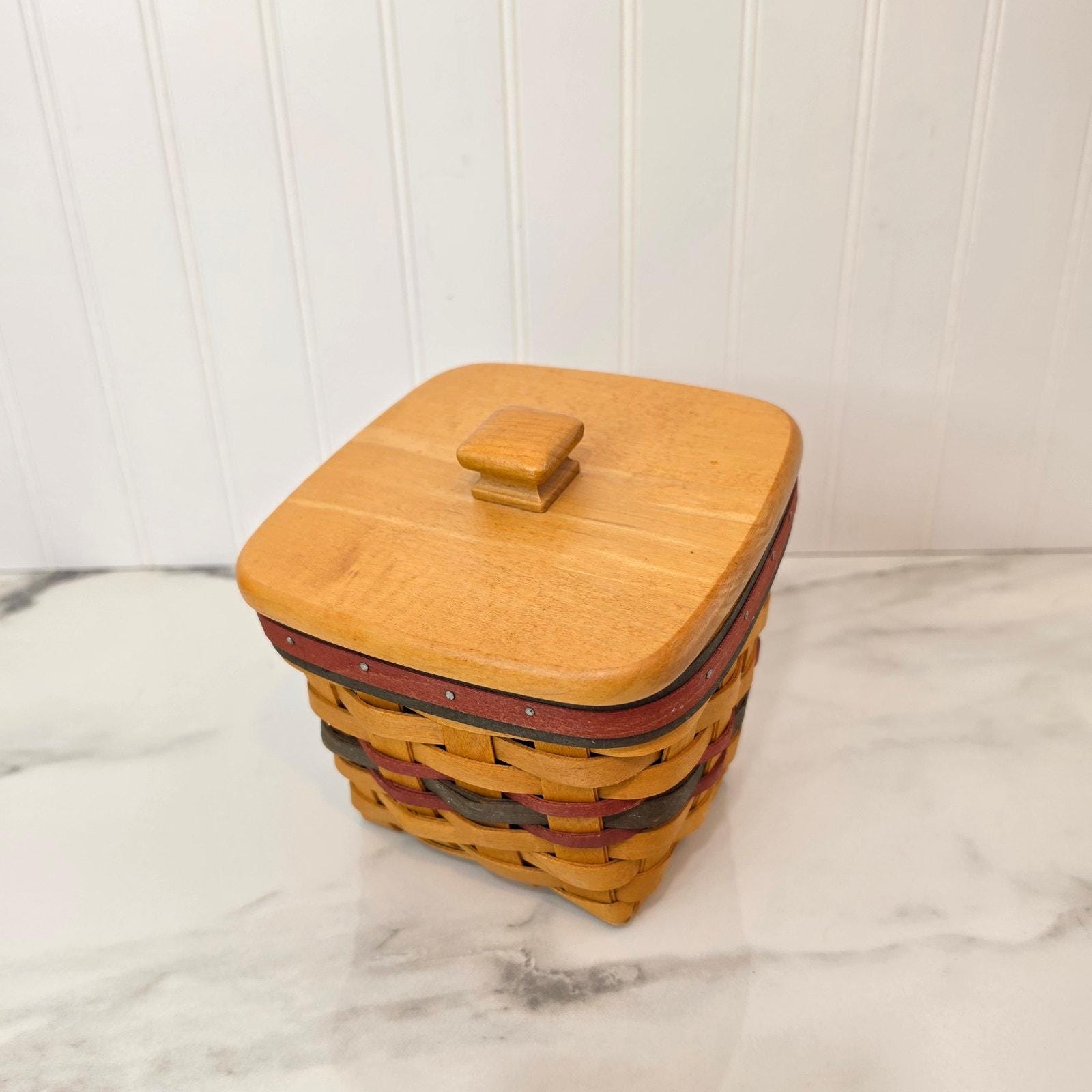 Longaberger Small Basket With Lid - Etsy