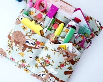 Nurse bag, RN bag, Animal Forest Print, Nursing bag, nurse tote, nurse waist bag, RN bag, adjustable waistband, Vet/Fanny bag, Free GIFT