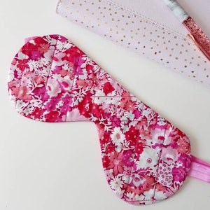 Liberty sleep/eye Mask for Women, Travel sleep mask, Eye Mask, Face Mask, Travel Mask women, High quality cotton eye mask, quilted eye mask
