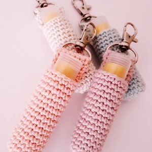Lip Balm Holder, Crochet lip balm holder, Lip Balm for ladies, Lip Balm Holder, Key Chain Lip Balm holder, Elegant, beautiful Balm Holder