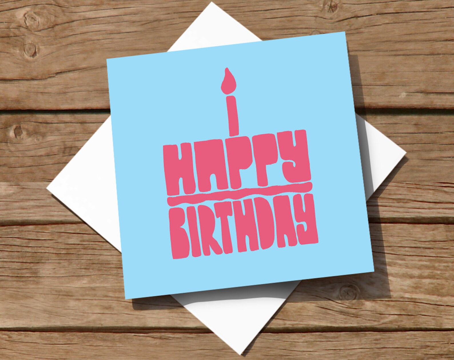 FREE Delivery General Birthday Card With Handdrawn Etsy