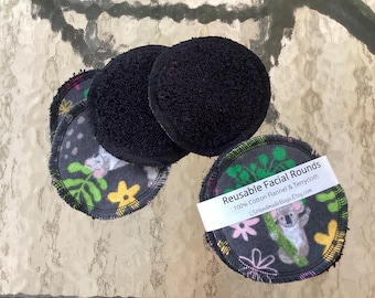 Koala print Facial Rounds Cloths