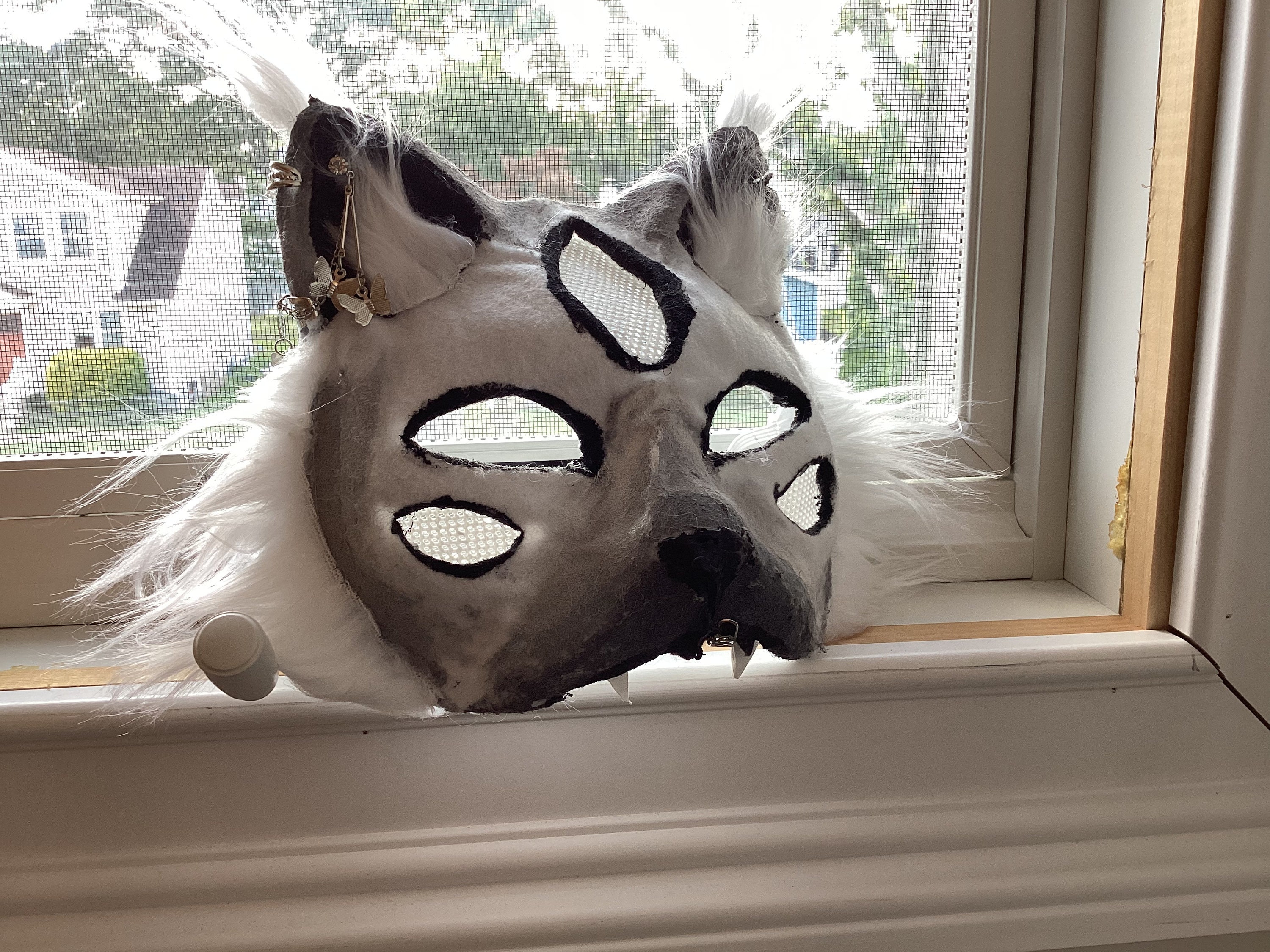 White Wolf Therian Pride Mask for Sale by Elle Abell