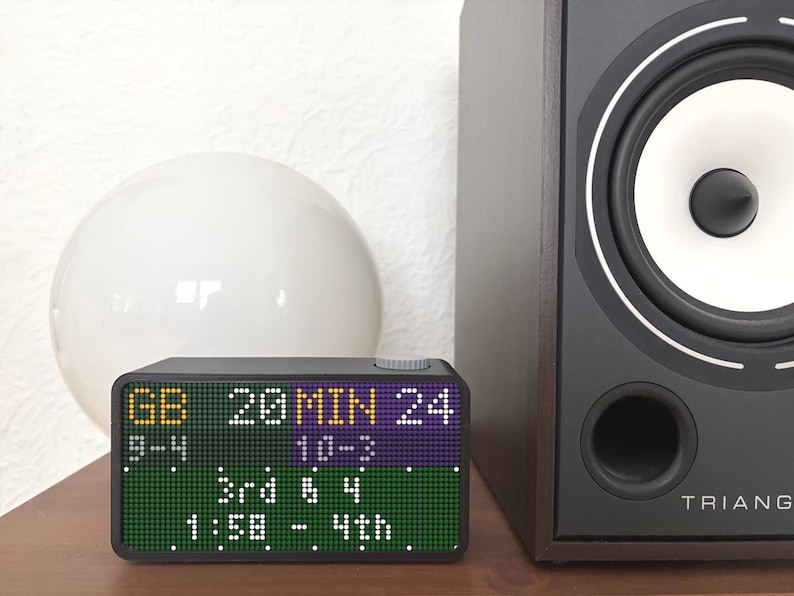Smart LED Pixel Display – Live Scoreboard, Weather, Stocks Desk Gadget ...