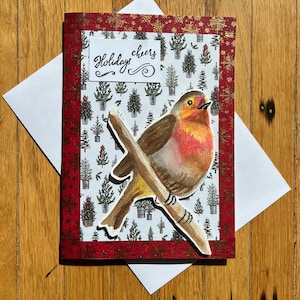 carte de Noël aquarelle faite main
