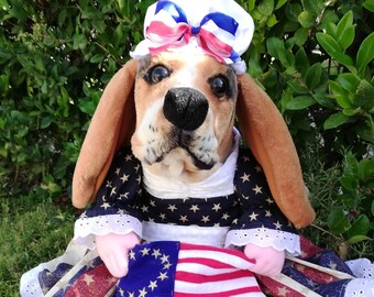 Standing Betsy Ross Dog costume