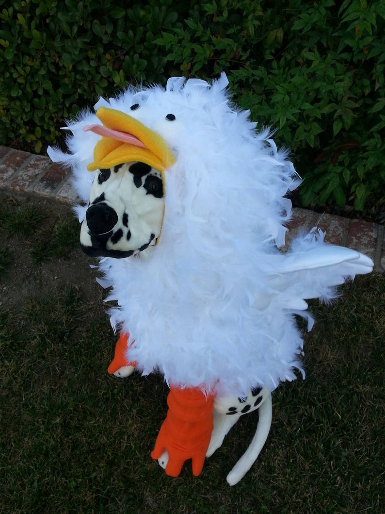 Crazy Chicken Costume for Dog LargeXXLarge by Cozy Pawz Etsy