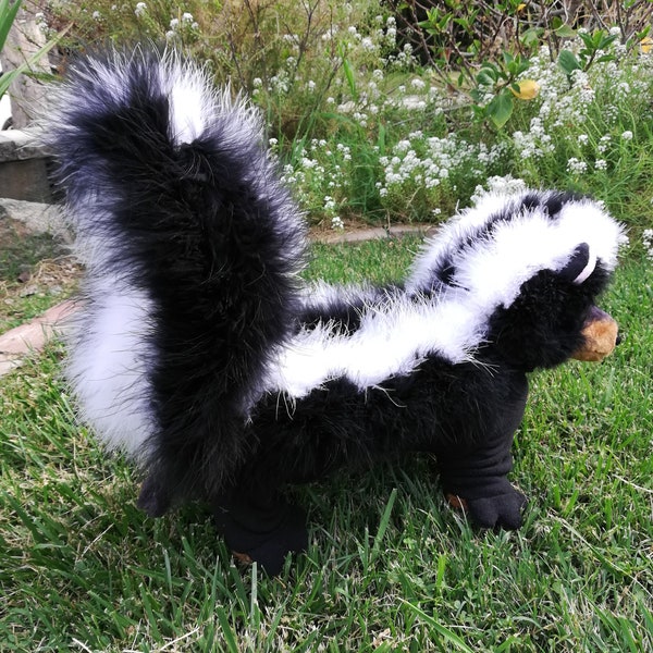 4 legged/ PJ style "SKUNK" costume for Small dogs and cats