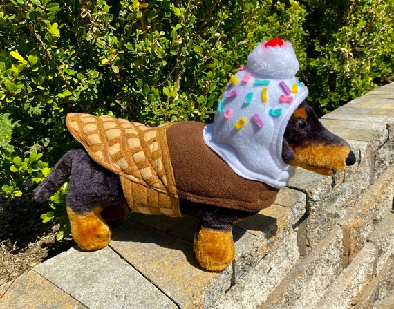 NEW* Chocolate & Vanilla Cone W/sprinkles U-coat for Dog or Cat