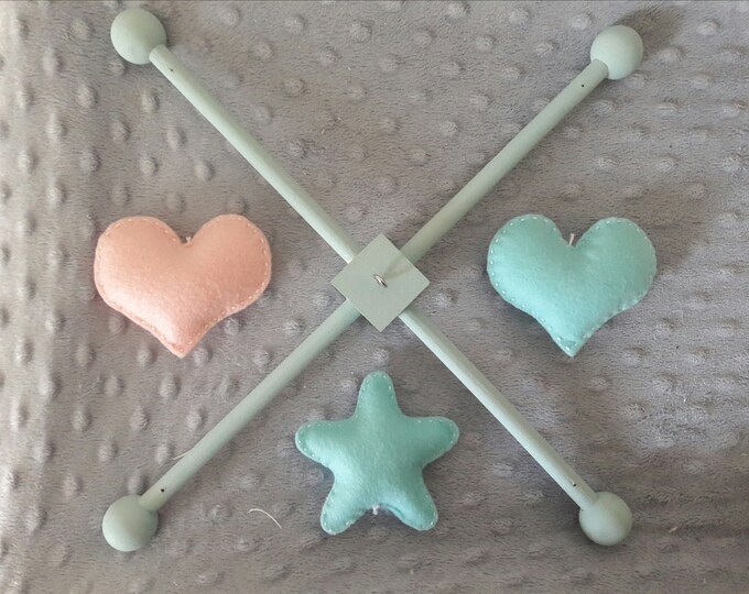 Wooden Baby Crib Mobile Hangermobile Frame Etsy