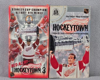 NHL Detroit Red Wings Stanley Cup VHS Set 1997 & 2002 Hockeytown Championship