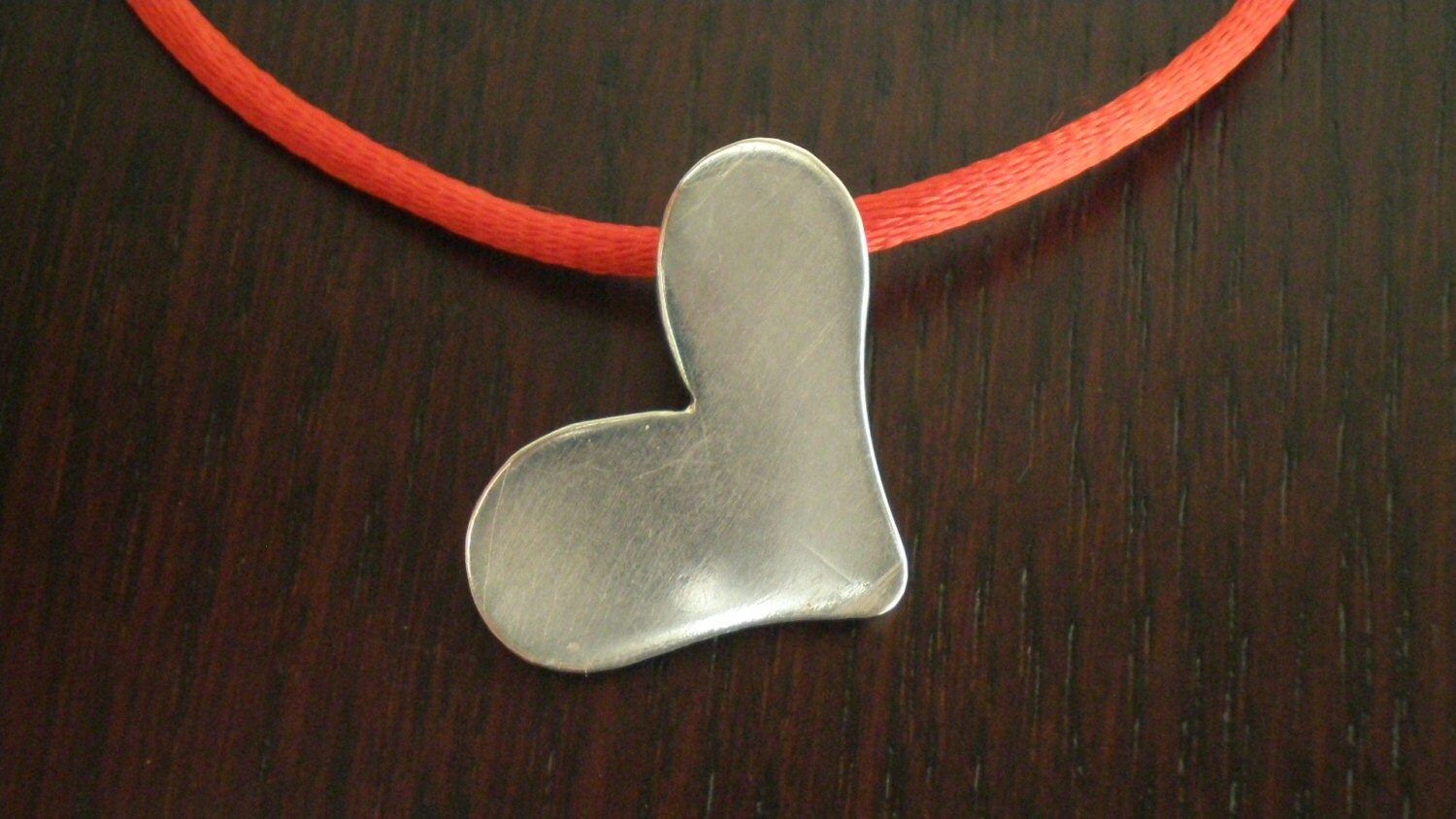 Handmade Silver Heartshaped Pendant / Bookmark Etsy