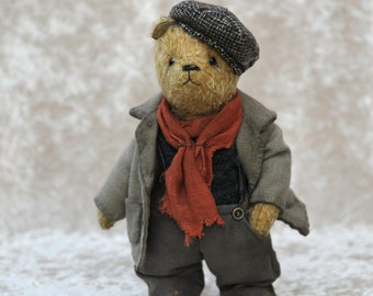 Bärensammlung Teddybär Künstler Einzelstück Handgefertigter Vintage Bär Teddybär Mohairbär Shabby Bär Vintage Bär Antoine