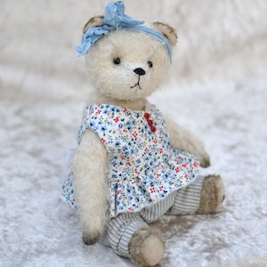 Bear collection Teddy Bear artist Unique piece Handmade Vintage bear Teddy bear Mohair bear Shabby bear Vintage bear Claudine