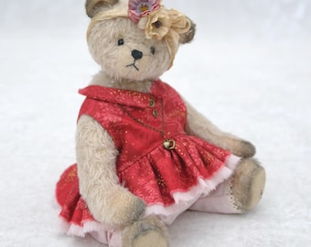 Teddy Bear Collection Bear Designer Artist Bear Unique Piece Handmade Vintage Bear Mohair Bear Shabby Bear Flavie 25 cm