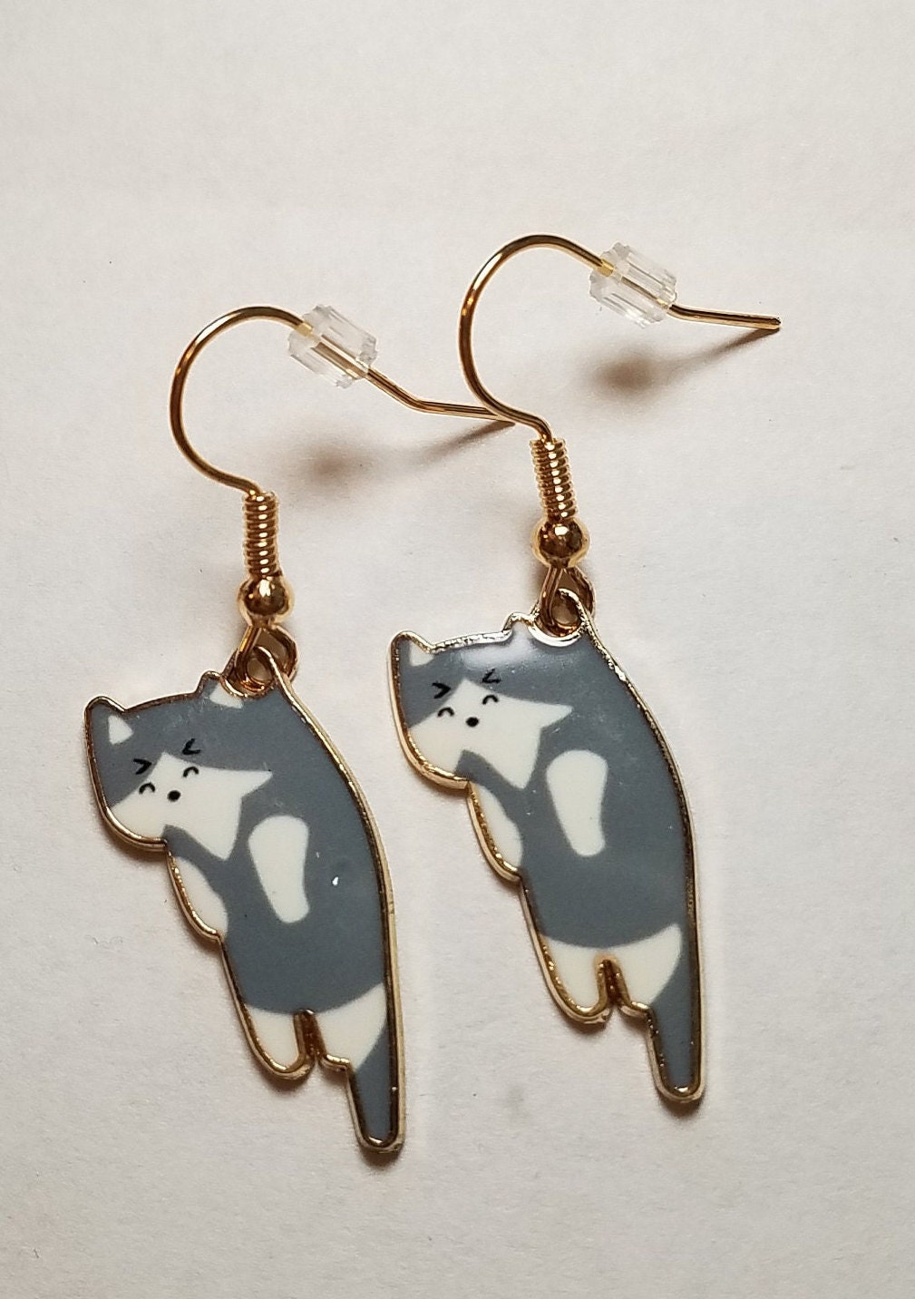 Cat Earrings | Etsy