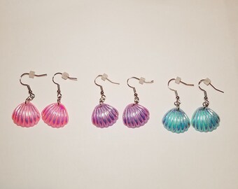 Iridescent Shell Earrings