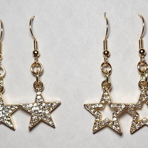 Rhinestone Star Earrings