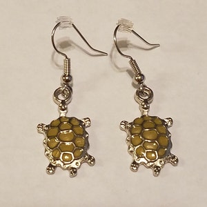 Turtle Charm Earrings