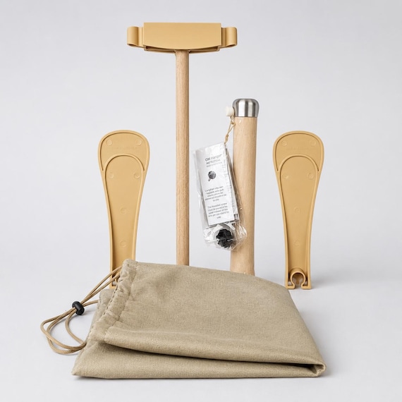 OM Board Wooden Meditation Tool - Adjustable Arm Rest for Yoga