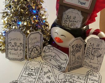 Color Your Own Gift Tags - Unique Handmade DIY