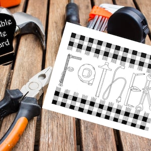 Printable Color-Your-Own Father&#39;s Day Note Cards - Blank Greeting Cards - Digital Download - June 2020