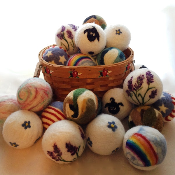 Needle Felted Balls Etsy