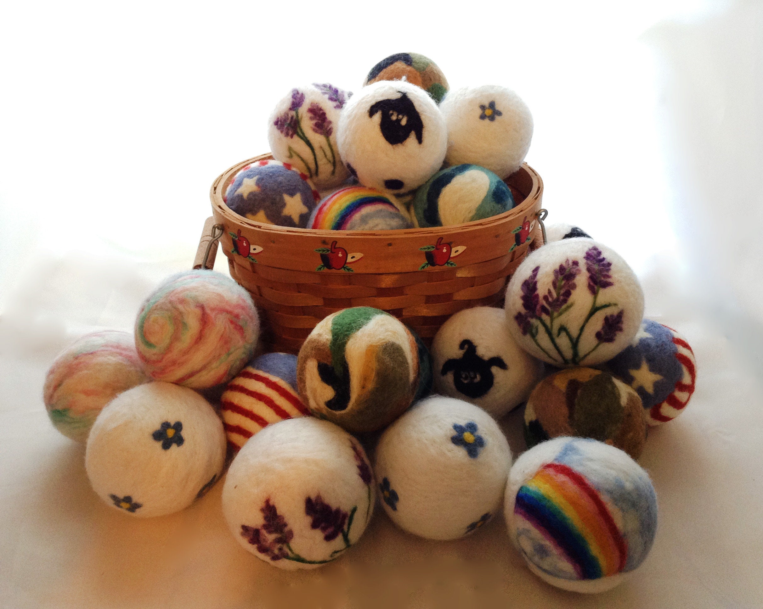 Wool Tempestry balls, felted, home decor, dryer balls – Tempestry Project