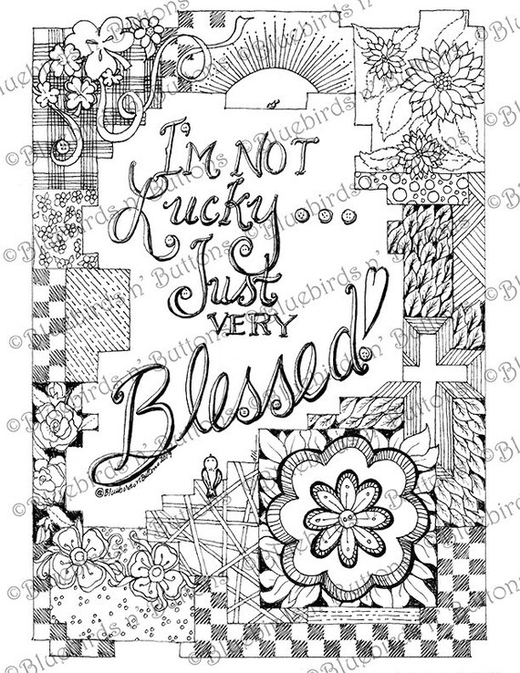 Printable Coloring Page March Lucky Coloring Page Digital Download - Etsy