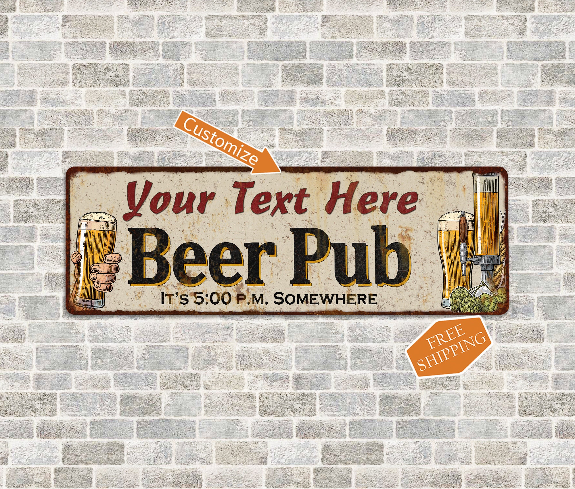 Personnalisé Beer Pub