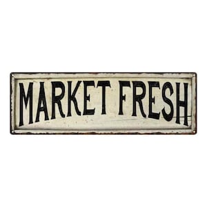 Market Fresh Sign, Vintage Lookomng Market Fresh Farmhouse Wall Decor, Farm Sign, Farmers Market Fruit Stand, Restaurant 106180028054
