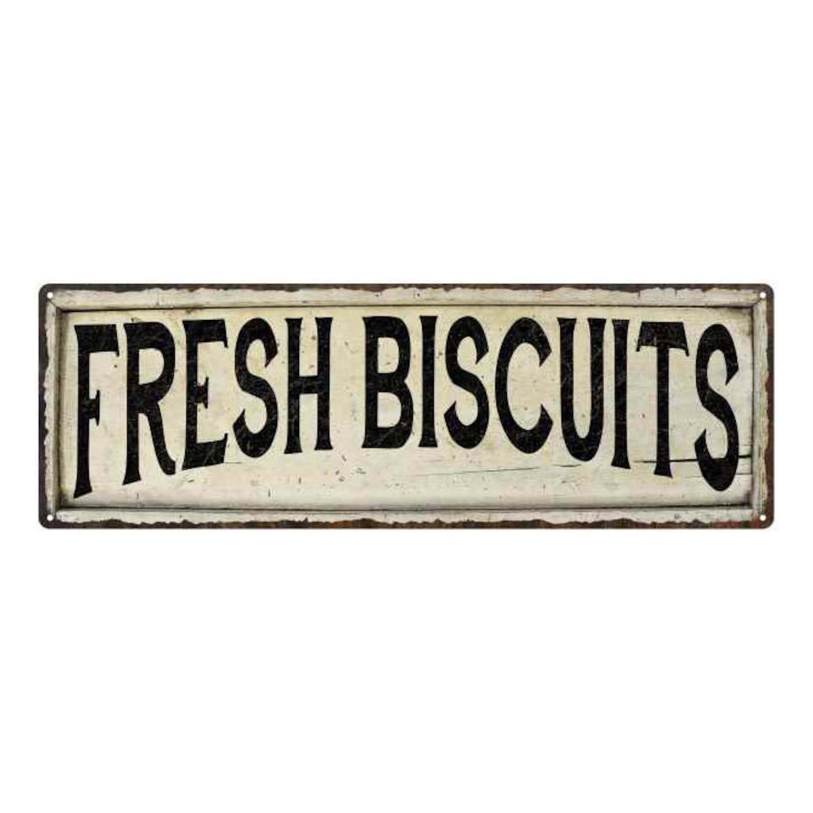 Fresh Biscuits Sign Vintage Looking Restaurant Sign Etsy