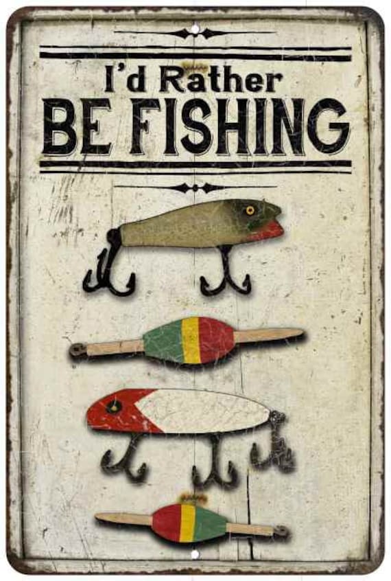 I'd Rather Be Fishing T-Shirt, Retro Distressed Tee Olive I'd Rather Be Fishing T-Shirt, Retro Distressed Tee Olive