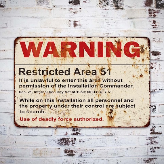 RETRO WAR OFFICE WARNING RESTRICTED AREA NO ENTRY FORBIDDEN METAL SIGN RETRO WAR OFFICE WARNING RESTRICTED AREA NO ENTRY FORBIDDEN METAL SIGN