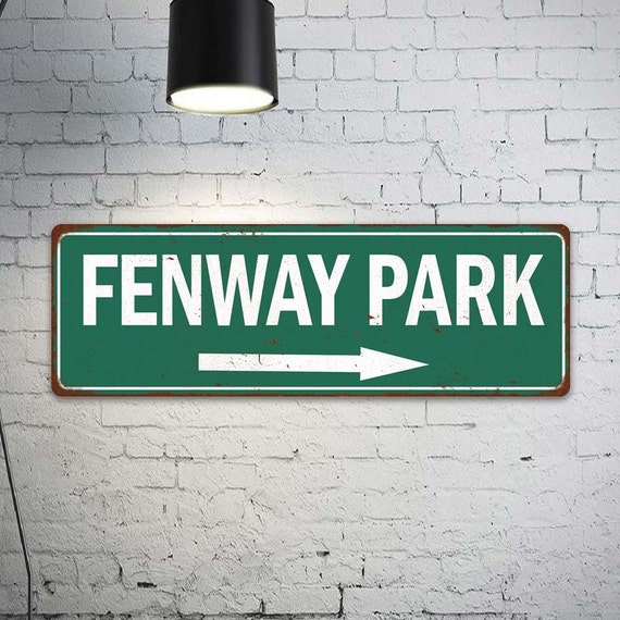 Fenway Park Sign, Baseball Decoration, Vintage Looking Ballpark