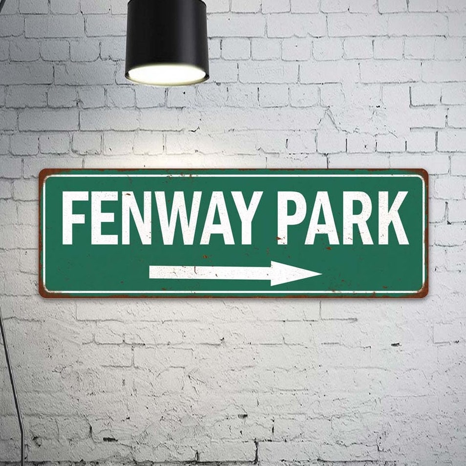 Fenway Park Sign, Baseball Decoration, Vintage Looking Ballpark