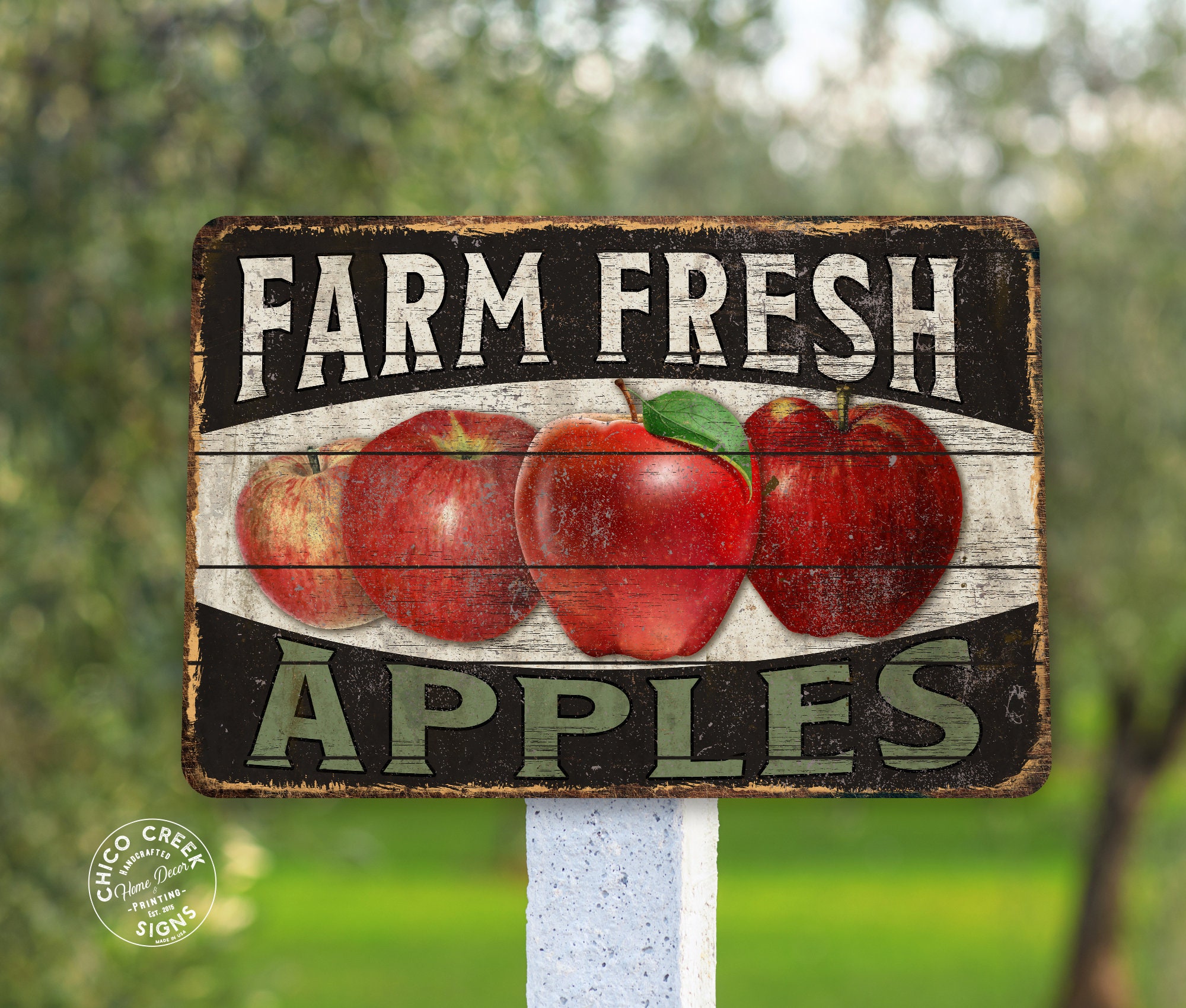 Farm Fresh Apples Sign, Farm Signs, Apple Signs, Apple Gifts, Fruit ...